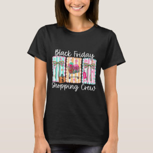 Funny Friday Shopng Crew Christmas Black Shopng Fa T-Shirt