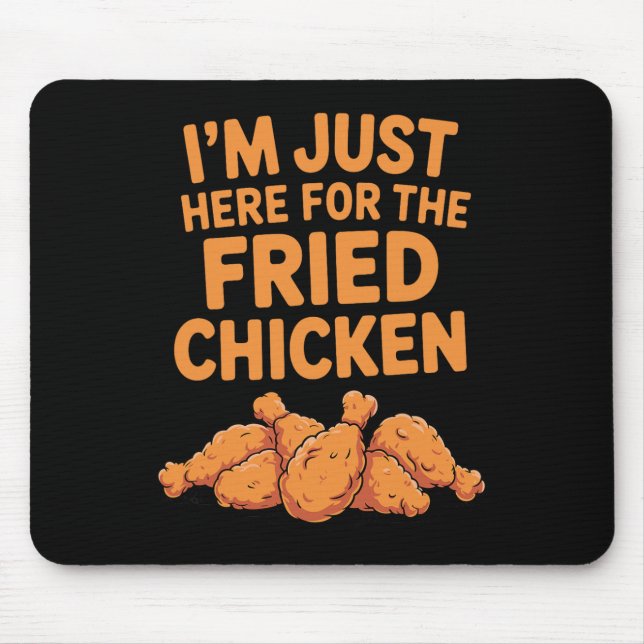 Funny Fried Chicken Design For Men Women Fried Chi Mouse Pad (Front)