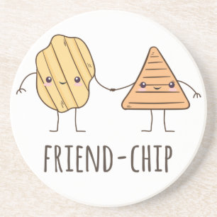 Funny Friend-chip potato chips Coaster