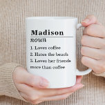 Funny Friend Personalised Name Definition Coffee Mug<br><div class="desc">Create your own custom funny gift for your best friend with a personalised name definition.</div>