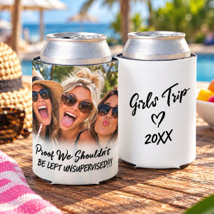Funny Friends Custom Photo Can Cooler