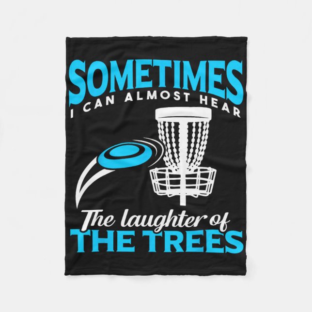 Funny Frisbee Golf Disc Golf Player Men  Fleece Blanket (Front)