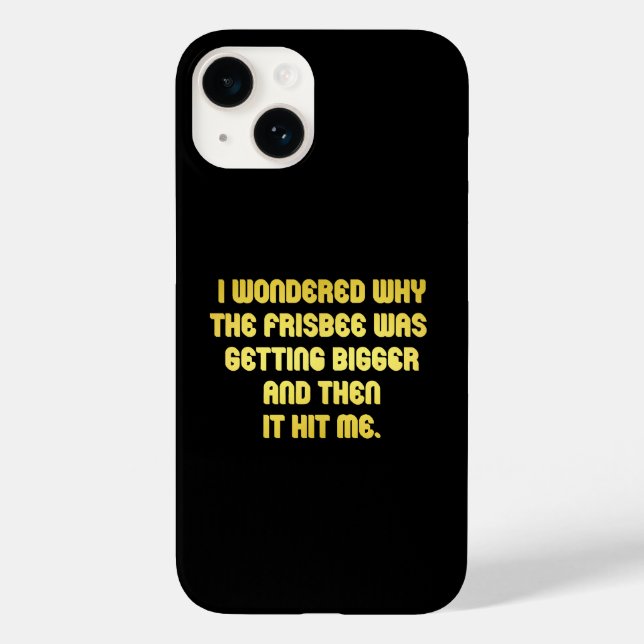 Funny Frisbee Joke Case-Mate iPhone Case (Back)