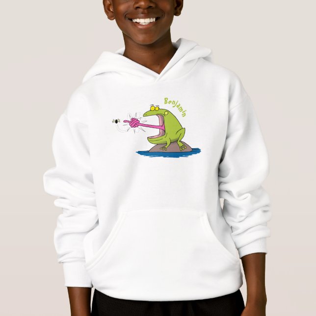 Funny frog and fly cartoon (Front)