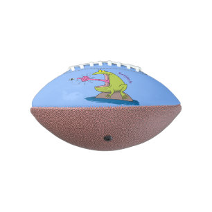 Funny frog and fly cartoon football
