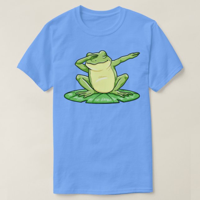 Funny frog at dabbing T-Shirt (Design Front)