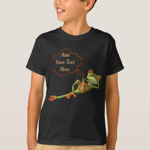 Funny frog attitude with text message or quotation T-Shirt