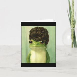 Funny Frog Beehive Bob Haircut Meme  Card