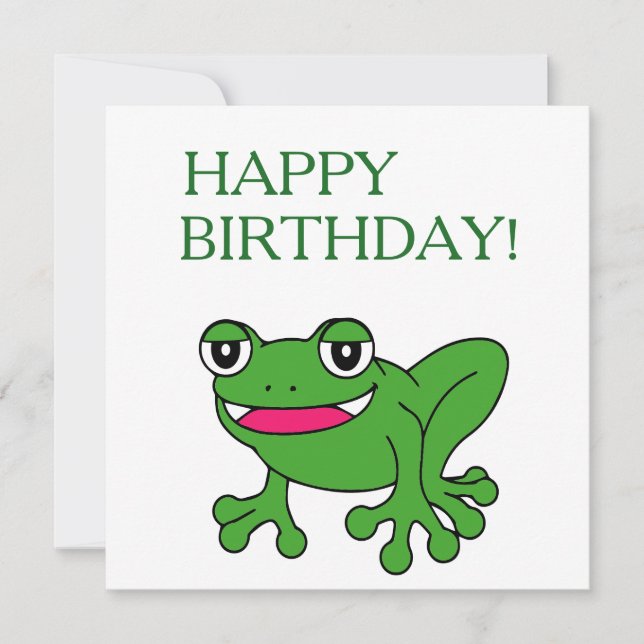 Funny frog card (Front)