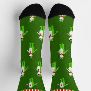 Funny Frog Christmas Holiday Socks