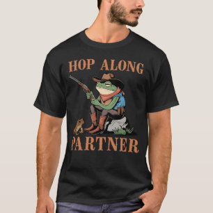 Funny Frog Cowboy and Toad Western Frog Lover T-Shirt