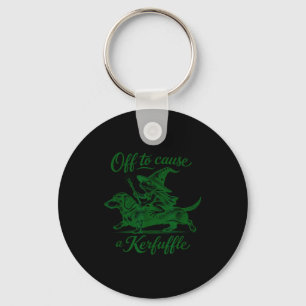 Funny frog dachshund tee graphic off to cause a key ring