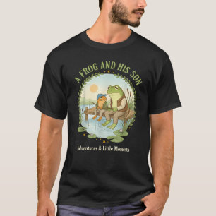 Funny Frog Dad Sticker – Father & Son Fishing Me T-Shirt