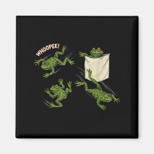 Funny Frog In Pocket Shirt Frog Lover Mens Womens Magnet