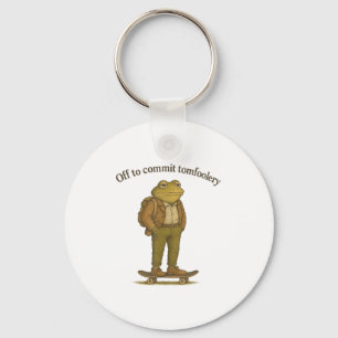 Funny Frog Meme Silly Dark Humor Off To Commit Tom Key Ring