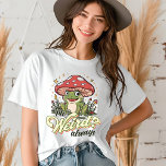 Funny Frog Mushroom Cute Shy Introvert Tri-Blend Shirt<br><div class="desc">Funny Frog Mushroom Cute Shy Introvert Womens Tshirt Fashion Top features afrog sitting under a mushroom with the text "Me? Weird? Always" in modern script typography. Perfect gift for introverted people both for him and her for birthday,  Christmas,  Mother's Day,  Father's Day and more. Designed by Evco Studio www.zazzle.com/store/evcostudio</div>