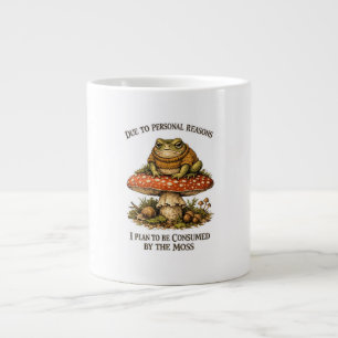 Funny Frog Mushroom Large Coffee Mug