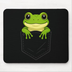Funny Frog Peeking In Cket Animal Lover Men Women  Mouse Pad
