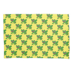 Funny frog pillowcase