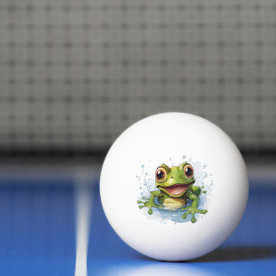 Funny frog ping pong ball