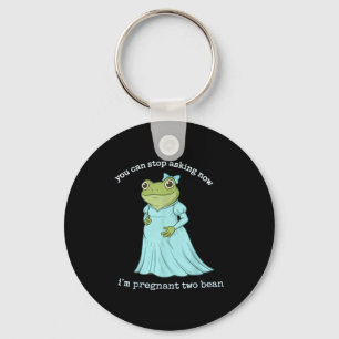 Funny Frog Pregnancy Announcement Medieval Pregnan Key Ring