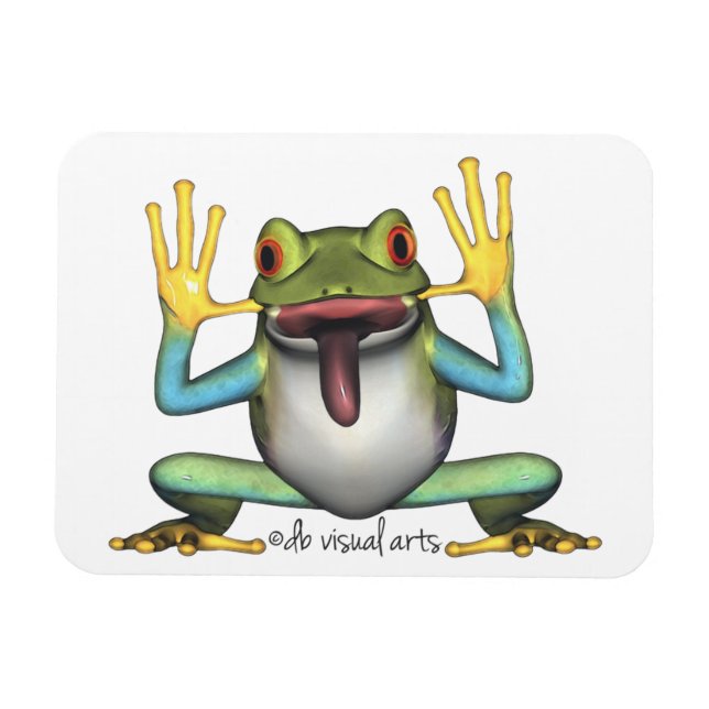 Funny Frog Premium Magnet (Horizontal)