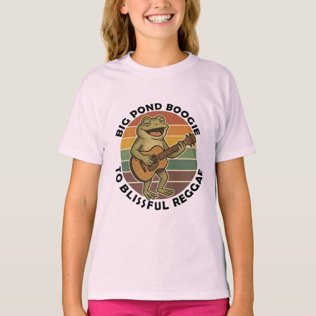 funny frog singing T-Shirt (Front)
