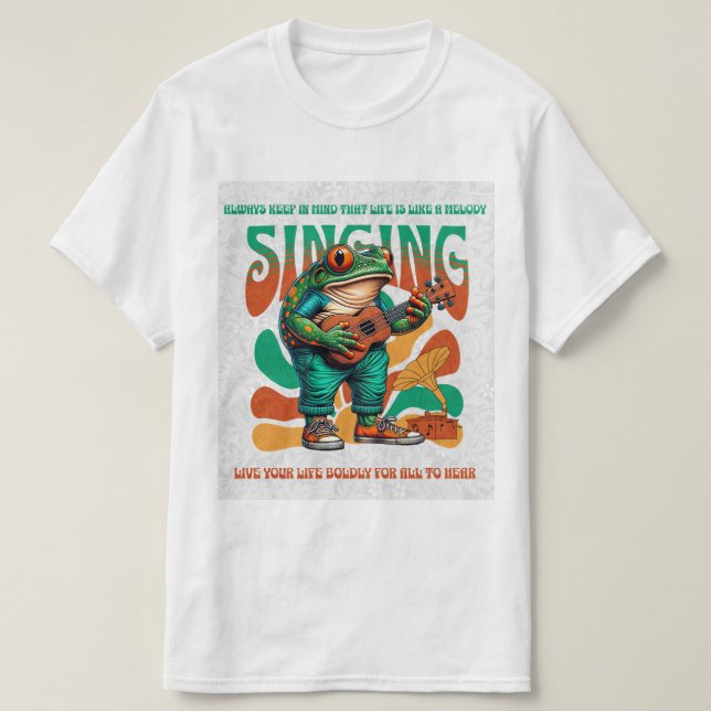 Funny Frog T-Shirt (Design Front)