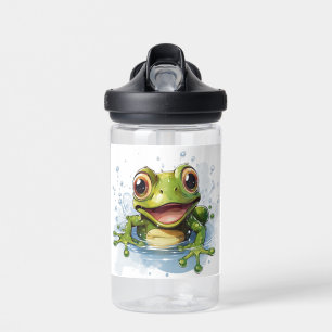 Funny frog water bottle