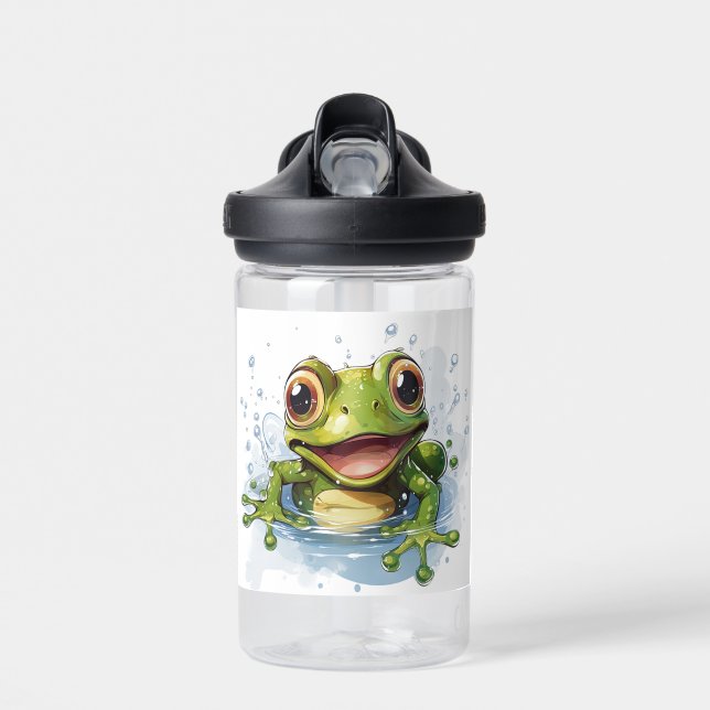 Funny frog water bottle (Front)