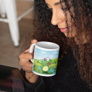 Funny Frog With It’s Tongue Out Coffee Mug