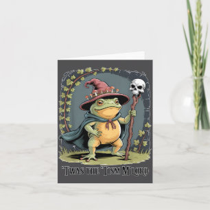 Funny Frog Wizard twas The tism M'lord Fantasy Art Card