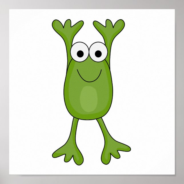 funny froggy frog poster (Front)