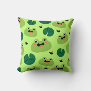 Funny frogs cushion