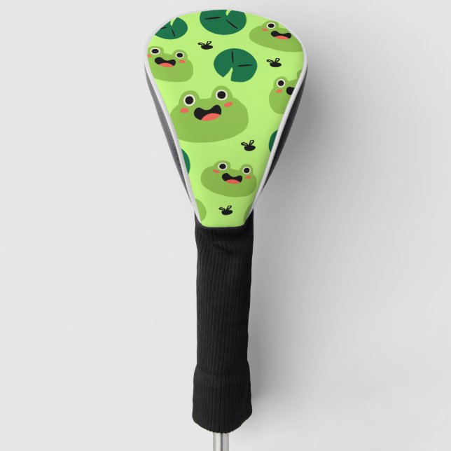 Funny frogs golf head cover (Front)
