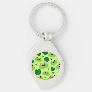 Funny frogs key ring