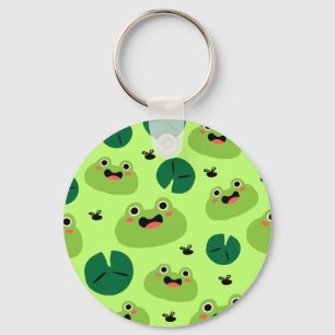 Funny frogs key ring