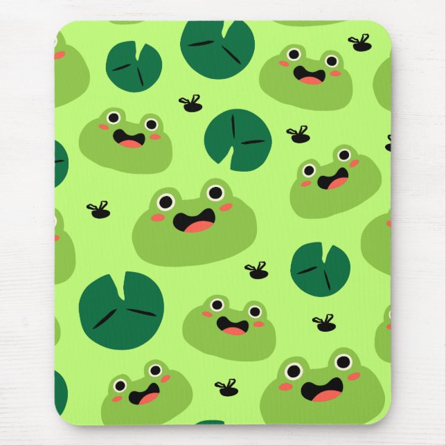 Funny frogs mouse pad (Front)