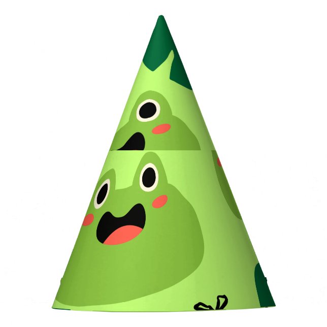 Funny frogs party hat (Front)