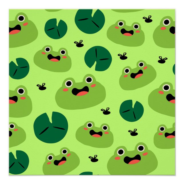 Funny frogs poster (Front)
