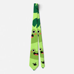 Funny frogs tie