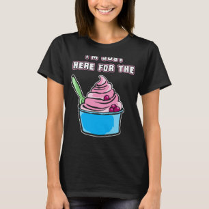 Funny Frozen Yogurt Drawing Woman Girl Tee Kids