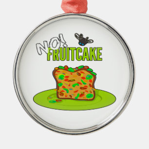 Funny Fruitcake   Metal Tree Decoration
