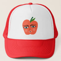 Funny Fruits Red Apple