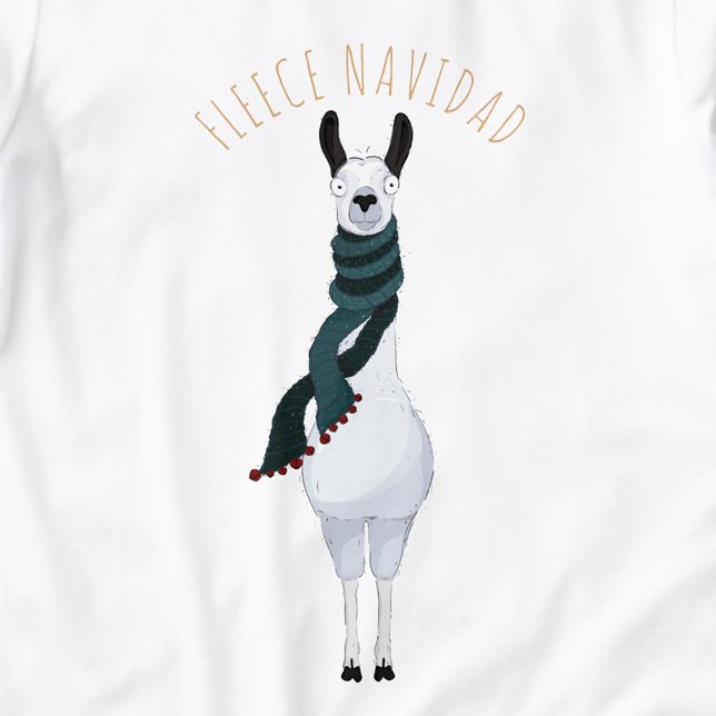 Funny Fun 'Fleece Navidad' Llama Pun Cartoon  (Creator Uploaded)