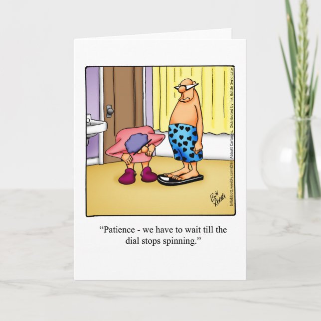 Funny Fun & Laughs Humour Blank Greeting Card (Front)