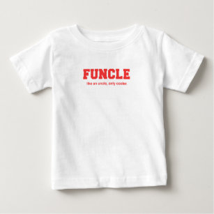 Funny Funcle College Print Baby T-Shirt