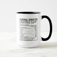 Funny Funeral Director Nutrition Facts Boss Gift