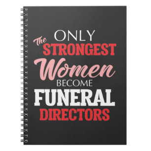 Funny Funeral Director Woman Mortician Mum Notebook