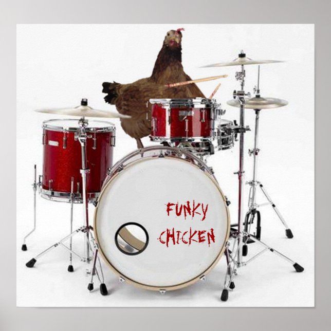 Funny  FUNKY CHICKEN poster (Front)